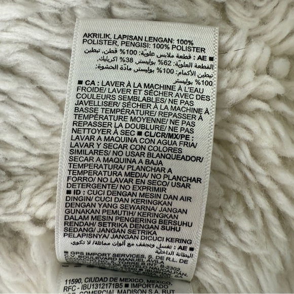 Old Navy Sherpa-Lined Non-Stretch Jean Utility Shacket For Women Petite Medium - Picture 8 of 13